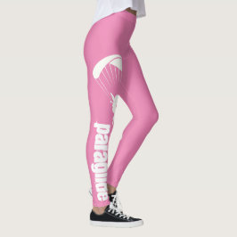 Roze geperste leggings