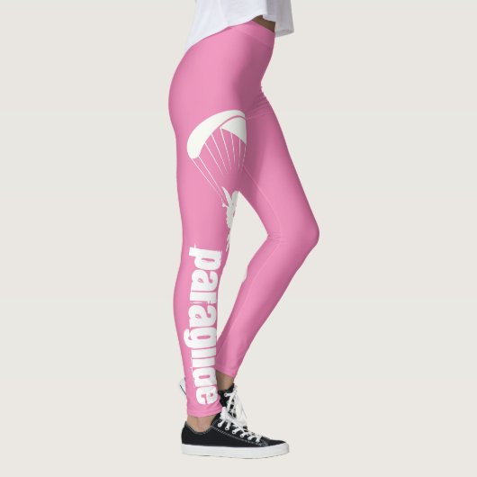 Roze geperste leggings (Rechts)