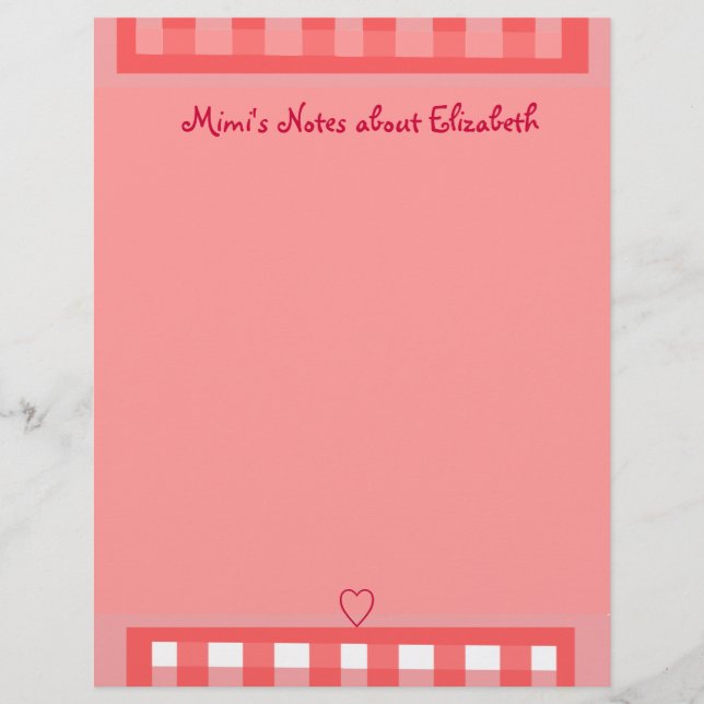 Roze geponeerd papier (Voorkant)