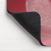 Roze geranium: bijna stevig lichtroze muismat (Hoek)