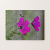 Roze Geranium Jigzaag Puzzle Legpuzzel (Horizontaal)
