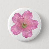 Roze Geranium Ronde Button 5,7 Cm (Voorkant)