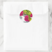 Roze Geranium Ronde Sticker (Tas)
