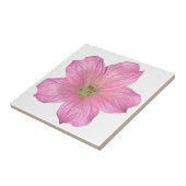 Roze Geranium Tegeltje (Zijkant)