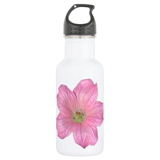 Roze Geranium Waterfles (Voorkant)