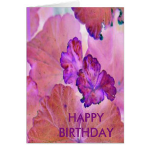 Roze geraniumbladeren