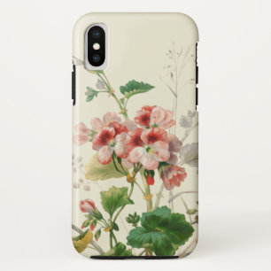 Roze Geraniums iPhone X Hoesje