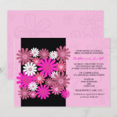 Roze Gerber Daisy Bridal Shower Kaart (Voorkant / Achterkant)