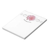 Roze Gerber Daisy Personalized Notitieblok (Gedraaid)