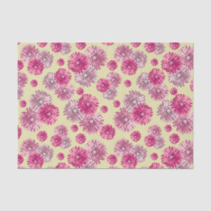 Roze Gerbera Daisies bloemen cadeau zak stuffer Tissuepapier