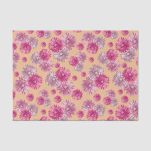 Roze Gerbera Daisies bloemen cadeau zak stuffer Tissuepapier