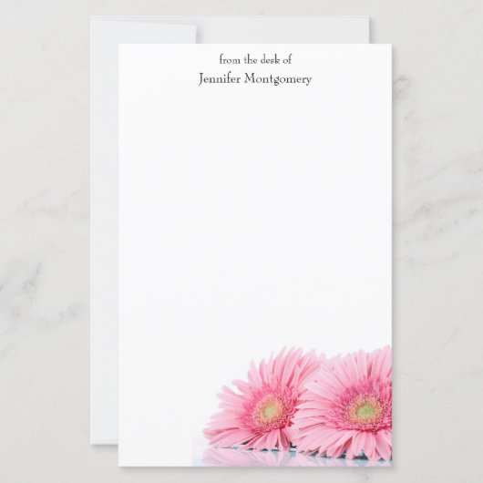 Roze Gerbera Daisies Elegant Photography (Voorkant)