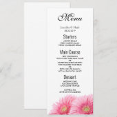 Roze Gerbera Daisies Elegant Photography Kaart (Voorkant / Achterkant)