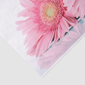 Roze Gerbera Daisies Elegant Photography Tissuepapier (Detail)