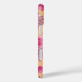 Roze Gerbera Daisy Bloemen op Sinaasappel Bloemen Case-Mate iPhone Case (Achterkant / Rechts)