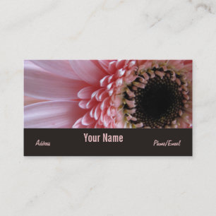 Roze Gerbera Daisy Personal Visitekaartje