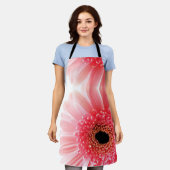Roze Gerbera Daisy Schort (Gedragen)