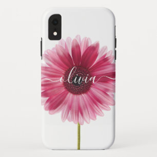 Roze Gerbera Daisy Stoere Apple iPhone XR Hoesje