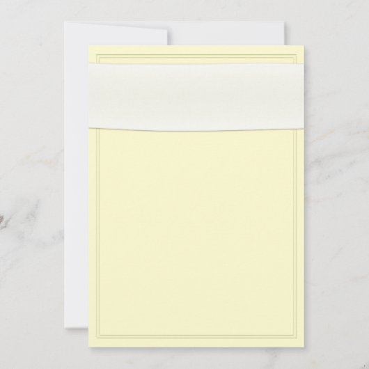 Roze Gerbera met de uitnodiging van Ivory Satin Ri (Achterkant)