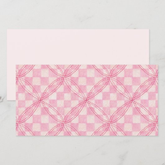 ROZE GEREGELDE DEKEN 8x4 Plat Kaart II / Horizonta (Voorkant / Achterkant)