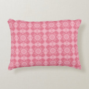 Roze geruite argylepatroon accent kussen