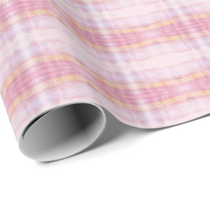 roze geruite cadeauverpakking cadeaupapier