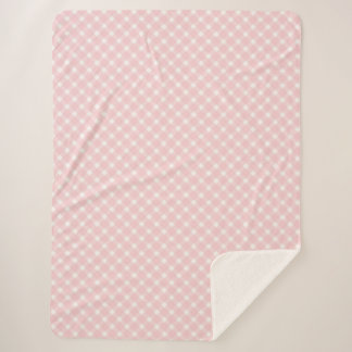 Roze geruite deken