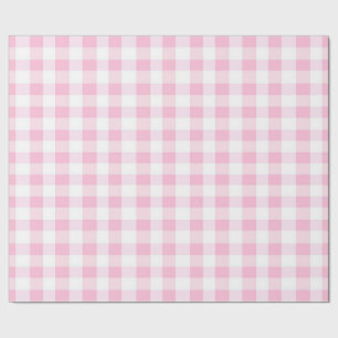 Roze geruite inpakpapier