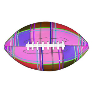 Roze geruite stofpatroon stof Madras American Football