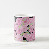 Roze geschilderde Rozen Koffiemok (Center)