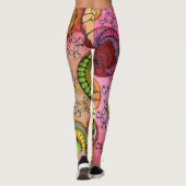Roze gesp Leggings (Achterkant)