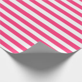 Roze gestreept cadeaupapier (Hoek)
