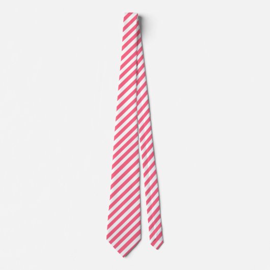 Roze gestreept stropdas (Voorkant)