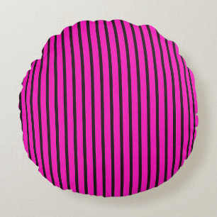 Roze gestreepte textuur rond kussen