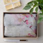  roze gestresste  kersenbloesems tissuepapier (Geschenk)