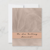 Roze gestructureerde stofdruk - elke kleur save the date (Voorkant)