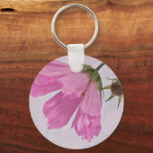 Roze getextureerde Cosmo-ventilator Sleutelhanger (Voorkant)