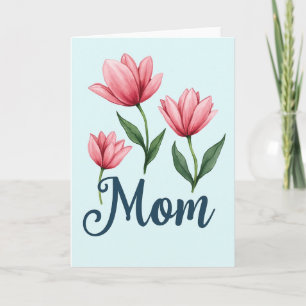 Roze Getinte Moeders Liefde Kaart