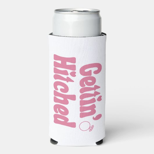Roze "Gettin’ Hitched" vrijgezellenfeest (Seltzer Voorkant)