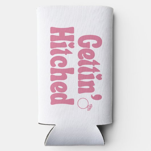 Roze "Gettin’ Hitched" vrijgezellenfeest (Achterkant)