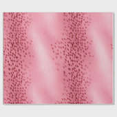 Roze Gevlekt Roze Lederen Kijk Cadeaupapier (Vlak)
