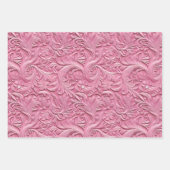 Roze Gevlekt Roze Lederen Kijk Inpakpapier Vel (Voorkant 2)
