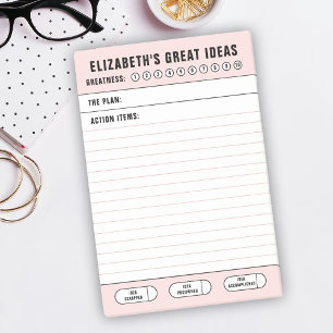 Roze Geweldige Ideeën om te Doen Lijst Post-it® Notes