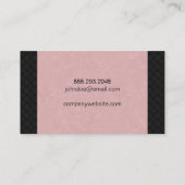 Roze & Geweven Visitekaartje (Achterkant)