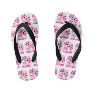 Roze gewoon een meisje dat van Axolotl houdt Kinder Teenslippers