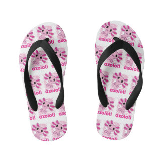 Roze gewoon een meisje dat van Axolotl houdt Kinder Teenslippers