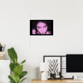 roze gezicht poster (Thuiskantoor)