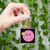 Roze gezicht sleutelhanger (Hand)
