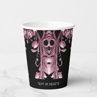 Roze Ghost Paper Cups Papieren Bekers