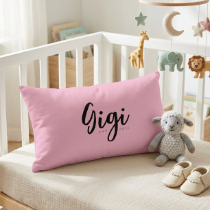 Roze Gigi Oprichtingsjaar Kussenontwerp Kussen